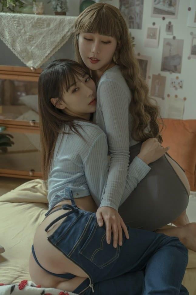 Genji云溪溪 – NO.32 奶桃X予十七 – 日系百合[60P1V-1.57GB]