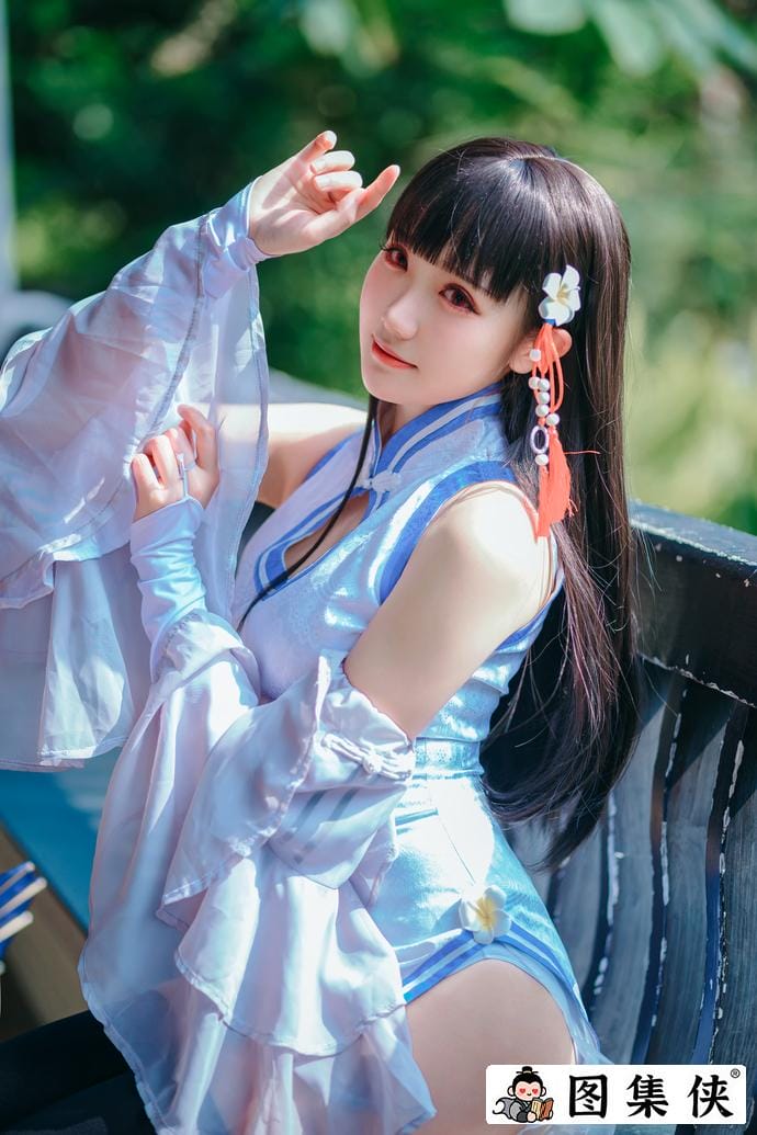 可爱瓜希酱cos作品碧蓝航线圣路易斯 探寻中国版的仁科百华！