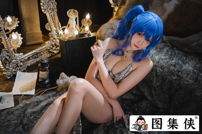 可爱瓜希酱cos作品碧蓝航线圣路易斯 探寻中国版的仁科百华！