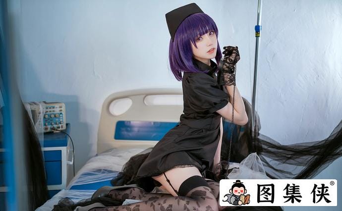 治愈系的诱惑！Kitaro_绮太郎喜多川海梦的黑白护士，快乐加倍！