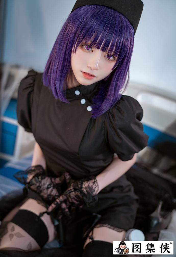 治愈系的诱惑！Kitaro_绮太郎喜多川海梦的黑白护士，快乐加倍！