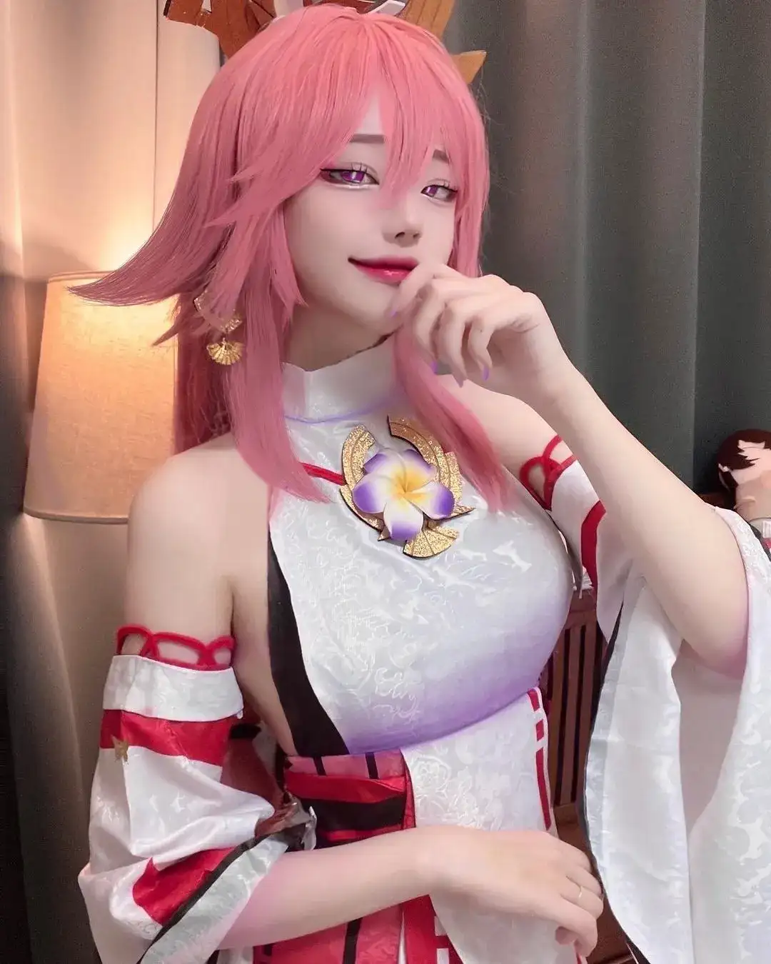 八重神子腿法娴熟脚法图片张娜英什么梗,张娜英八重神子COS照片-2 八重神子腿法娴熟脚法图片张娜英什么梗,张娜英八重神子COS照片