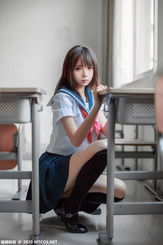 [喵糖映画]VOL.340 同桌的水手服 [33P/528MB]