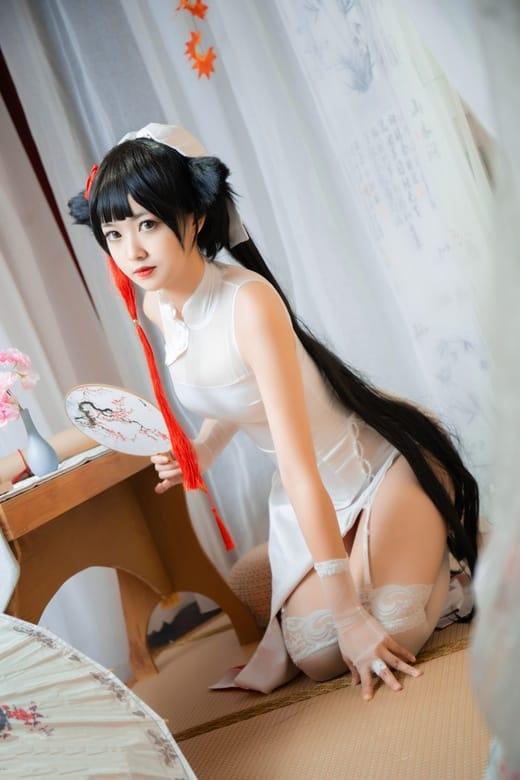 [喵糖映画]VOL.448 高雄白丝旗袍 [34P/361MB]