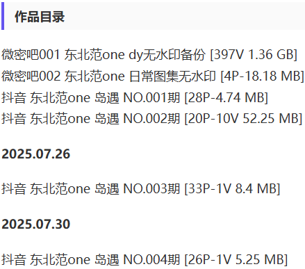 东北范one – 微密圈/岛遇等写真&amp;视频合集【持续更新中】