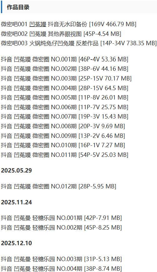 凹菟嫚(凹兔嫚) – 微密圈写真&amp;视频合集【持续更新中】