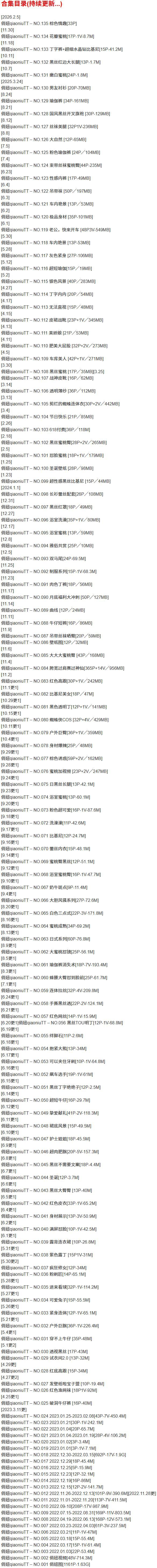 俏妞qiaoniuTT – 微密圈写真合集【持续更新中】