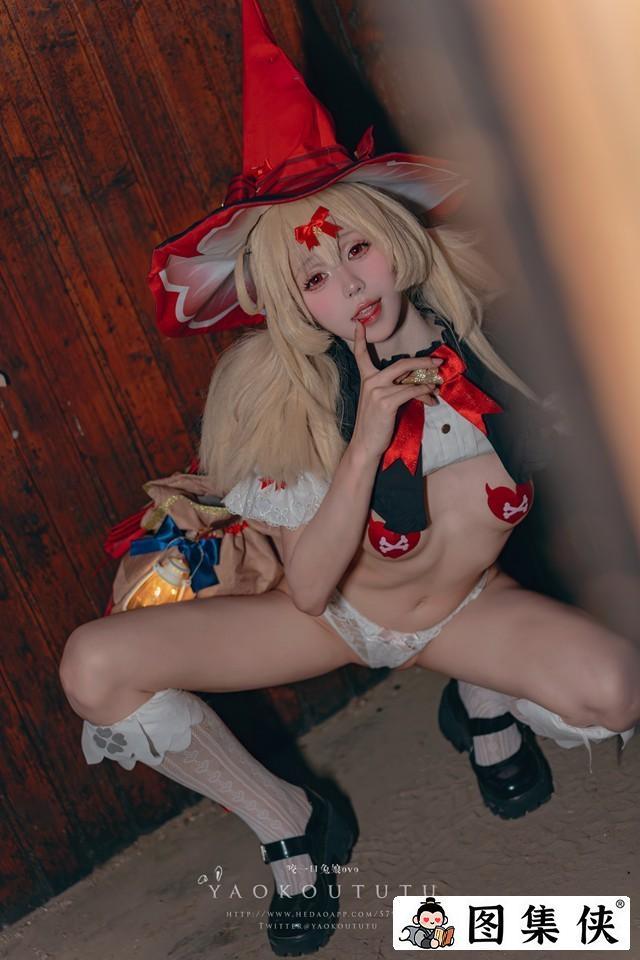 咬一口兔娘(yiko湿润兔) – 『琪花星烛·可莉』可莉炸鱼舞 [66P1V 1.38GB]