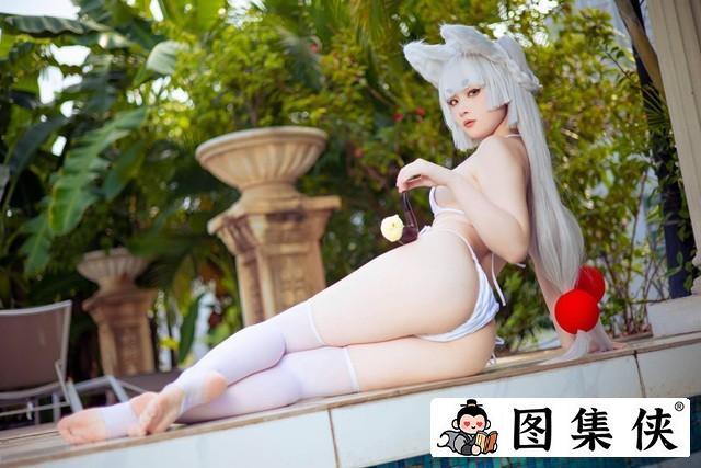 屿鱼 – NO.017 兽耳白毛狐狸[19P-35.8M]