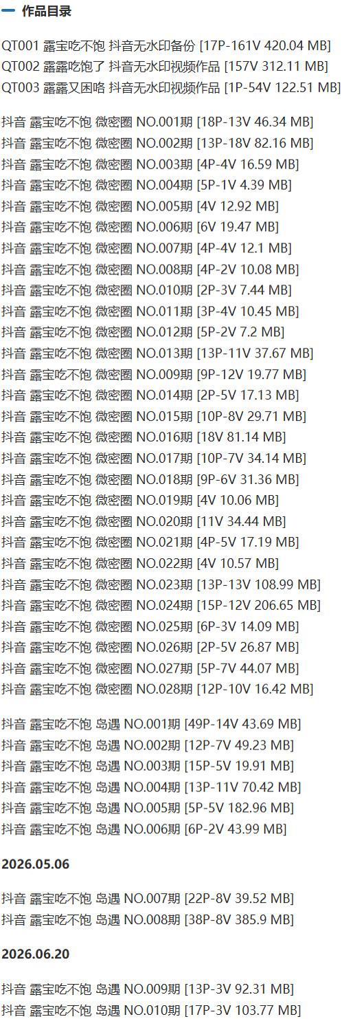 露宝吃不饱 – 微密圈等写真&amp;视频合集【持续更新中】