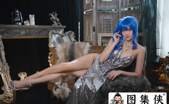 可爱瓜希酱cos作品碧蓝航线圣路易斯 探寻中国版的仁科百华！