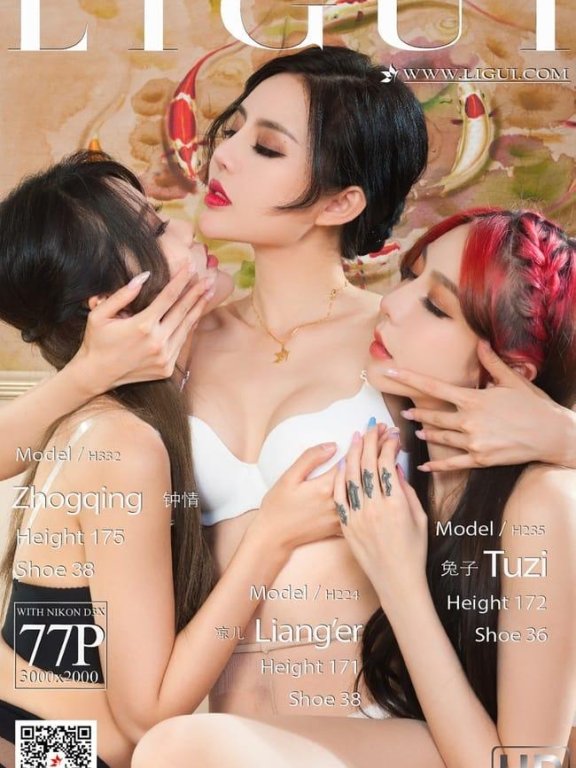 [Ligui丽柜]2021.09.20 《三生三式-莲情待月》兔子&凉儿&钟情 [77+1P/163MB]