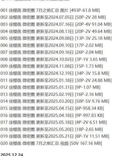 徐樱菡 – 微密圈写真&视频合集【持续更新中】